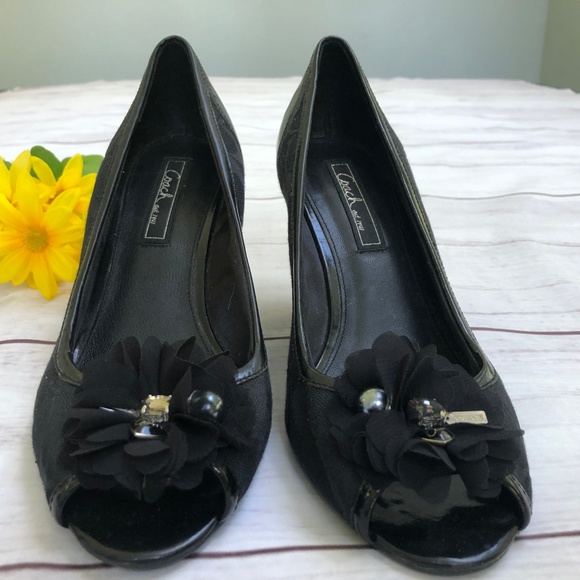 Coach Tamalia Wedge Peep Toe Shoe - Picture 2 of 8